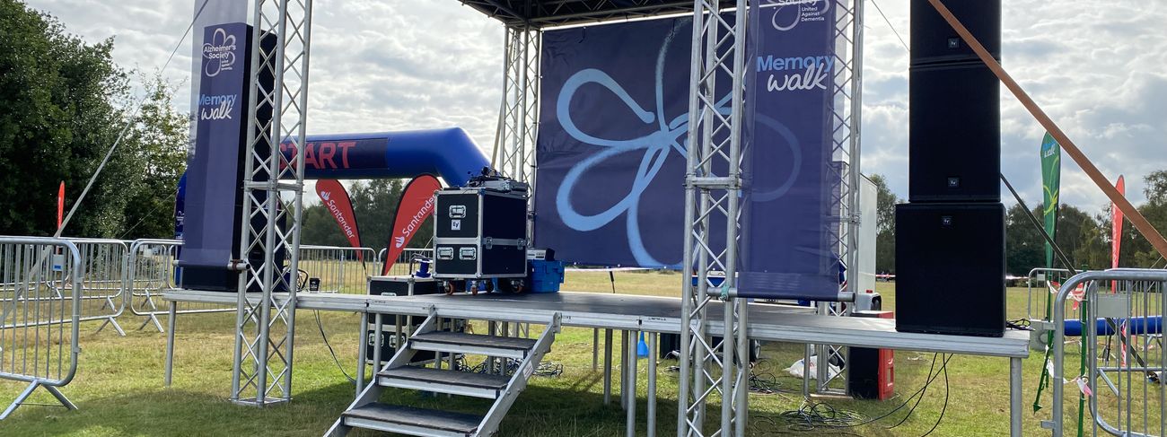 Staging Events PA system at event