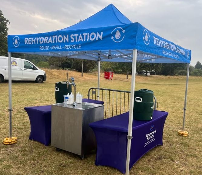Alzheimer's Society branded rehydration station