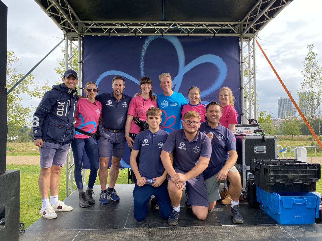 Staging Events crew at an Alzheimer's Society Memory Walk